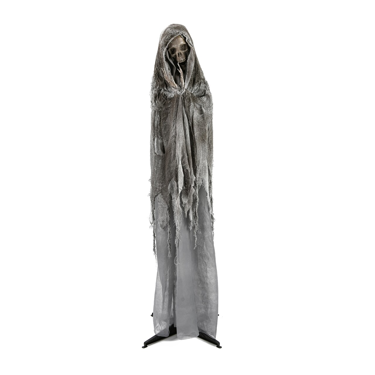 65" Animated Halloween Shrouded Skeleton, Sound Activated